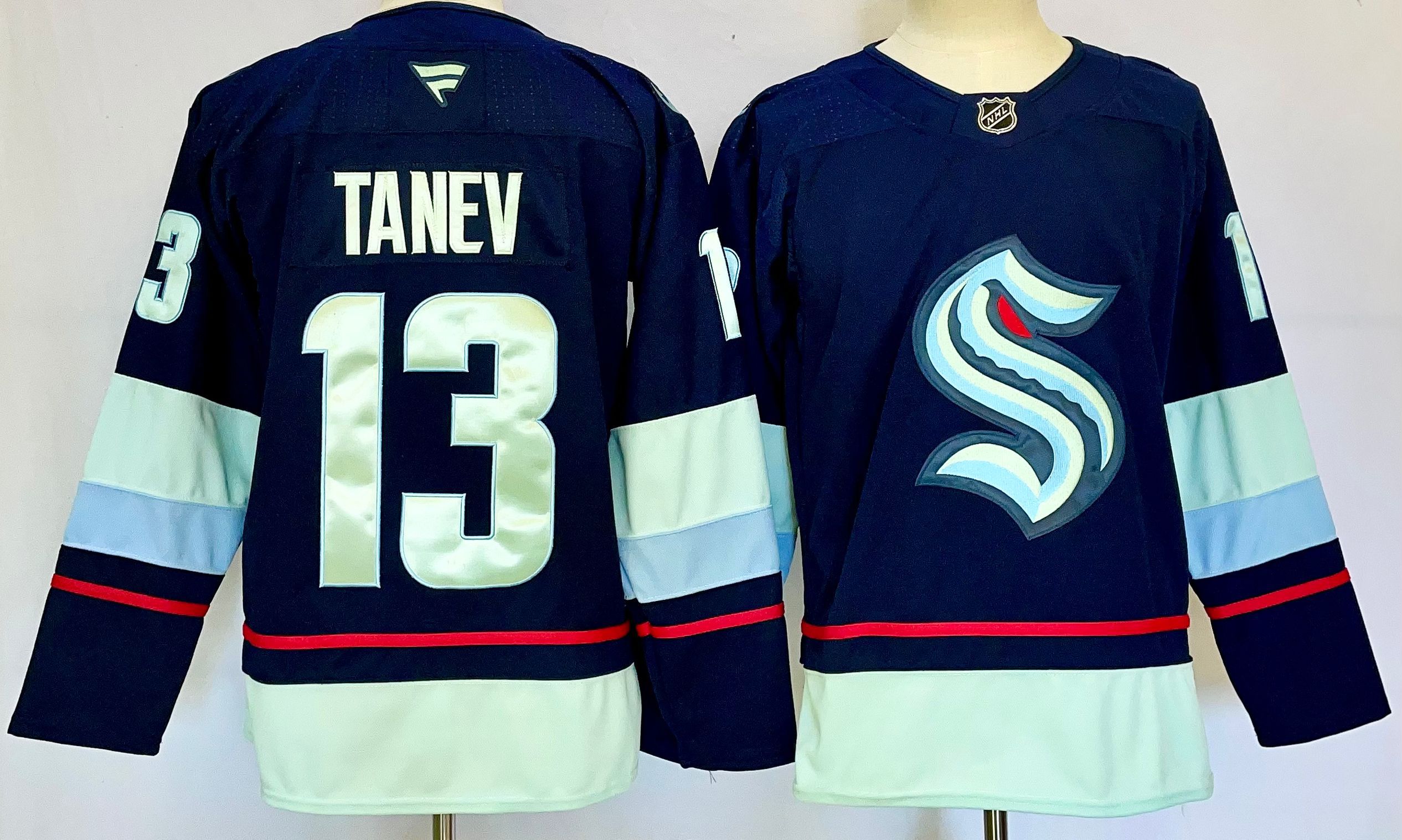 Men Seattle Kraken #13 Tanev Drak Blue 2025 Home Premier Player NHL Jersey->more nhl jerseys->NHL Jersey